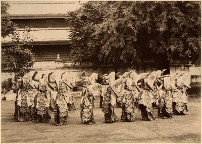 Veiled Dancers at Mandalay, Burma, late 19th century by Unbekannt Unbekannt